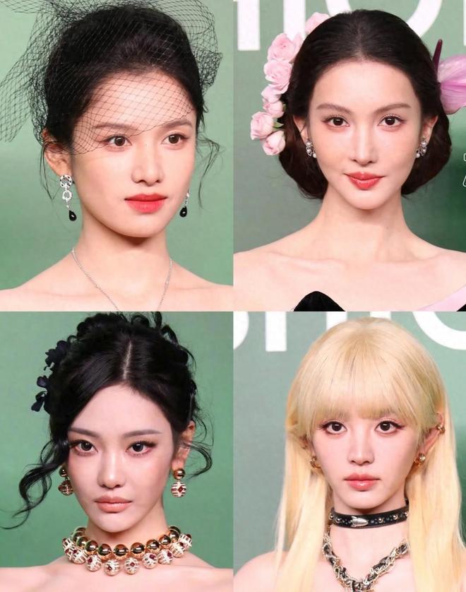 VOGUE盛典：周冬雨透视装好土杨幂造型显老气大合照C位引争